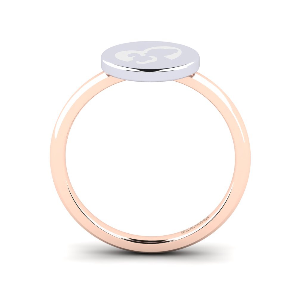 375 Rot & Weißgold Ring Grant
