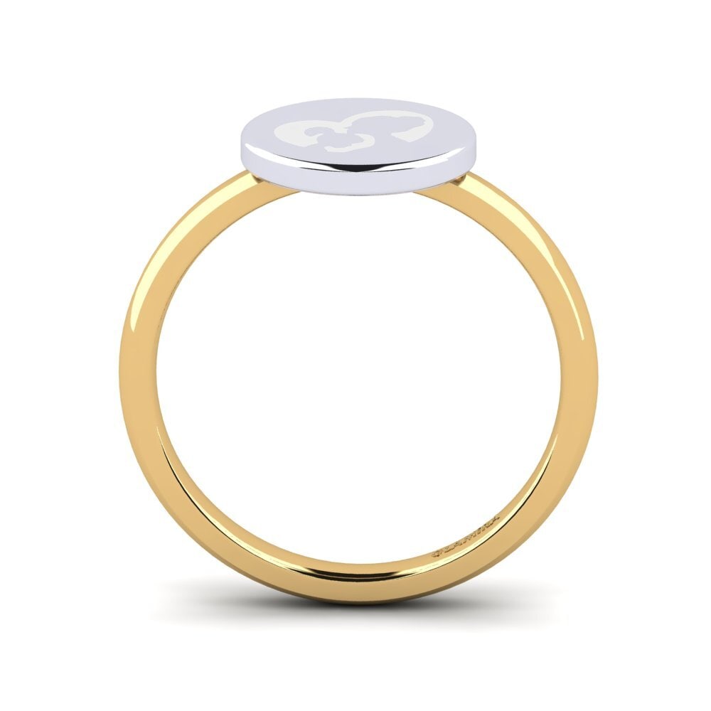 Or Jaune & Blanc 14k Bague Grant