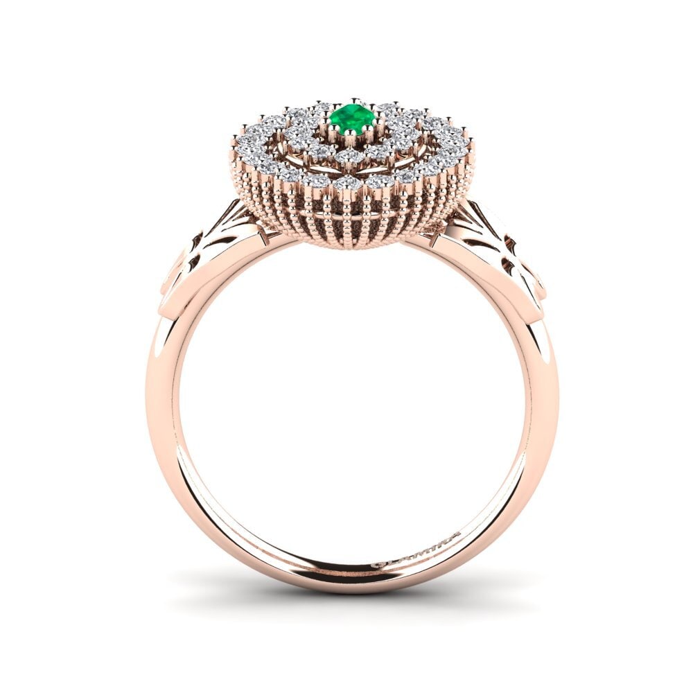 Marquise Emerald Engagement Ring Gratiana
