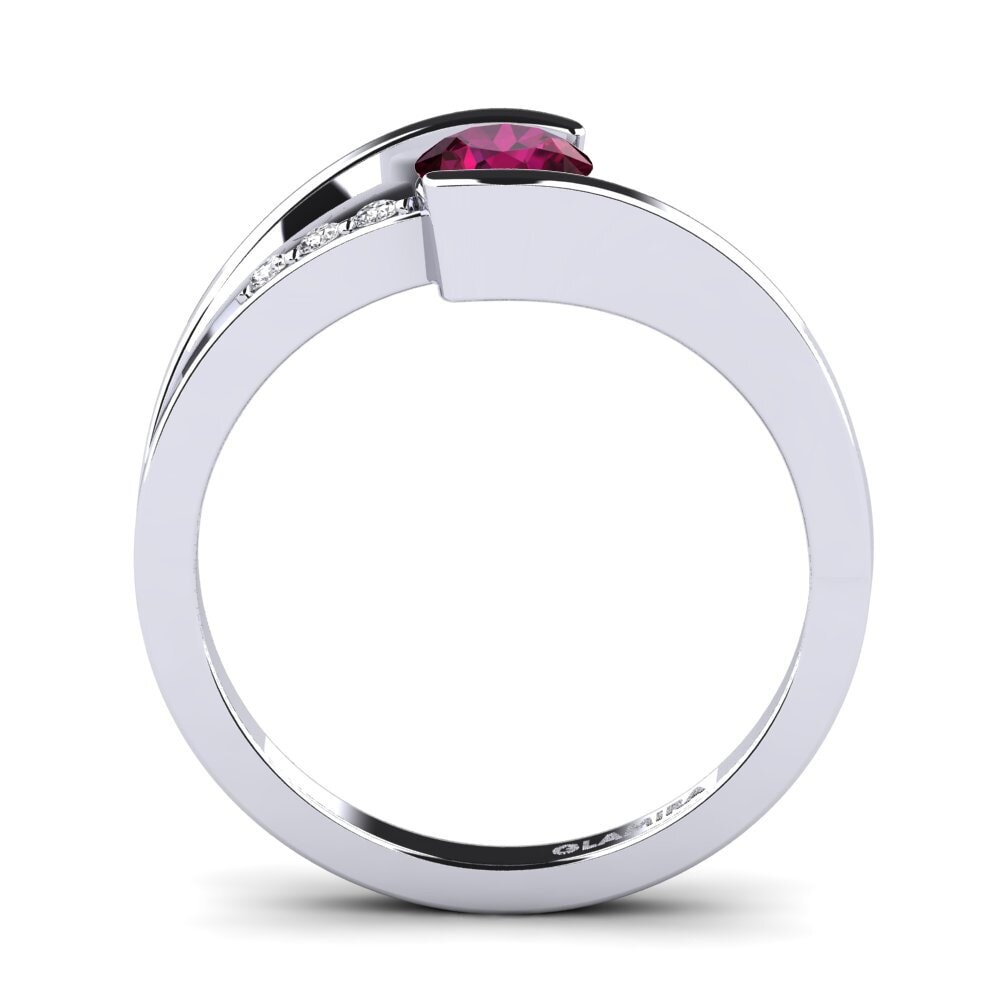 Rhodolite Garnet Engagement Ring Gredel