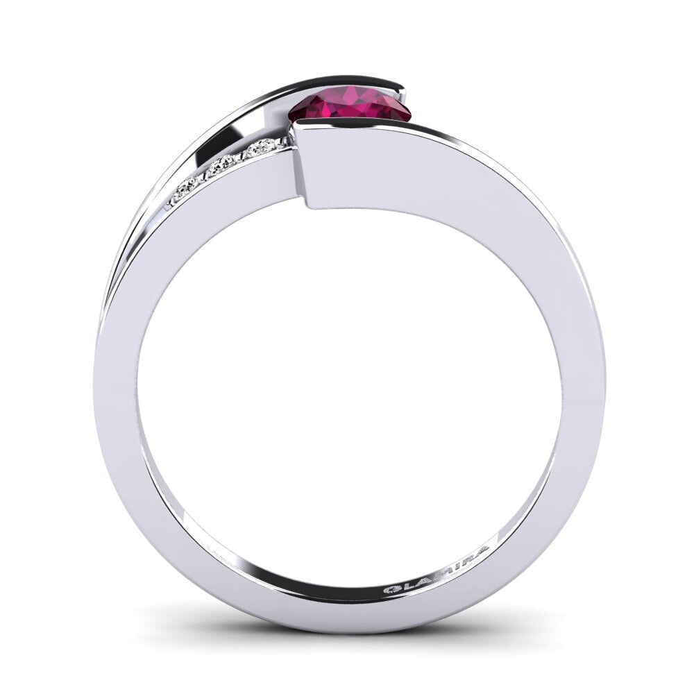 Granate Rhodolite Anillo de compromiso Gredel