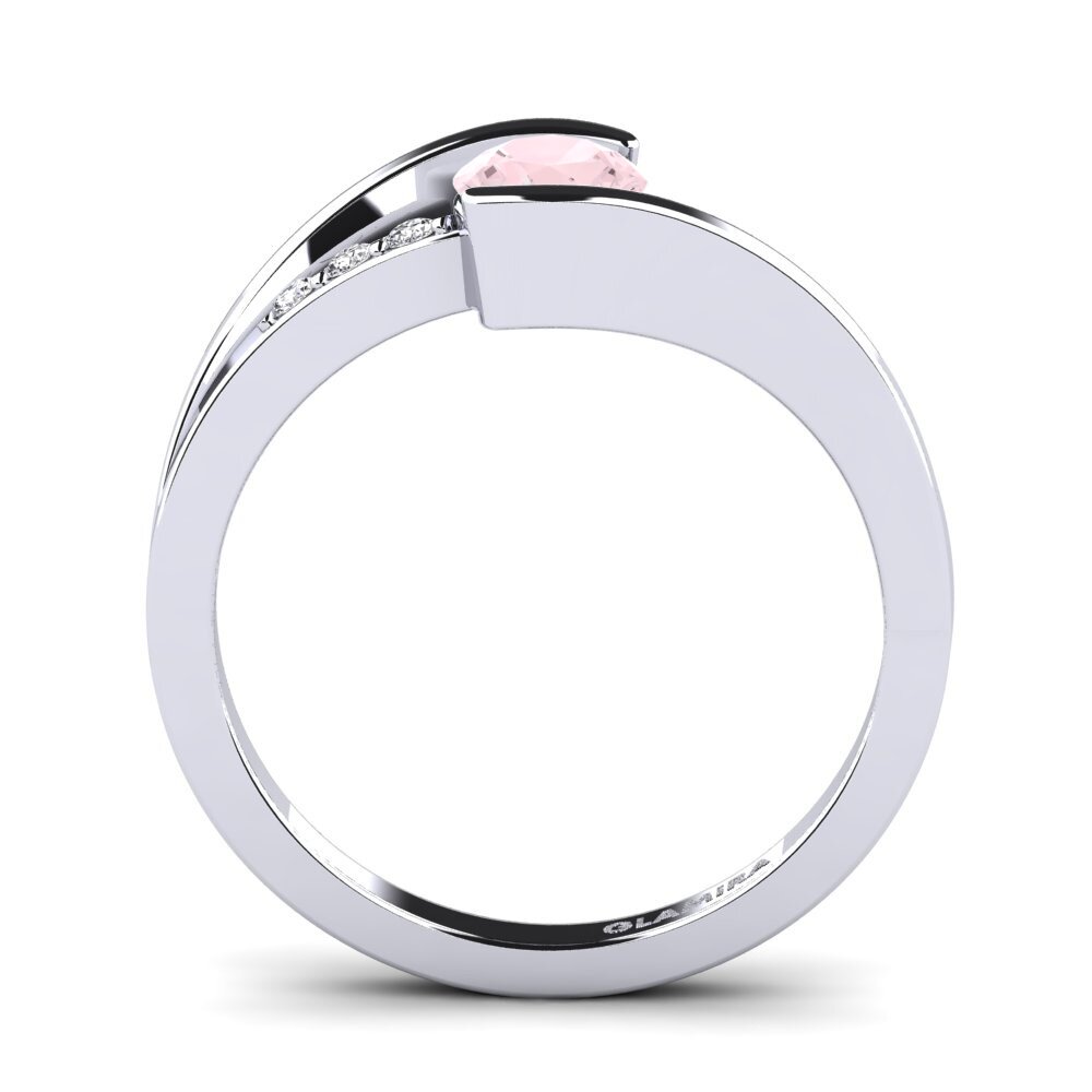 Rose Quartz Engagement Ring Gredel