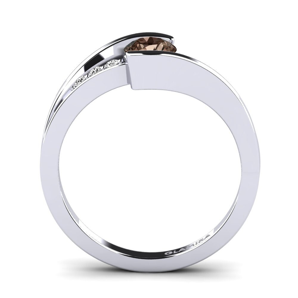 Smoky Quartz Engagement Ring Gredel