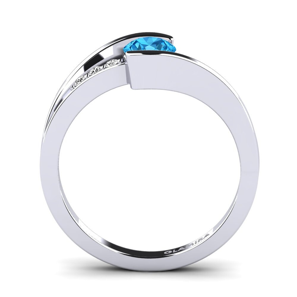 Blue Topaz Engagement Ring Gredel