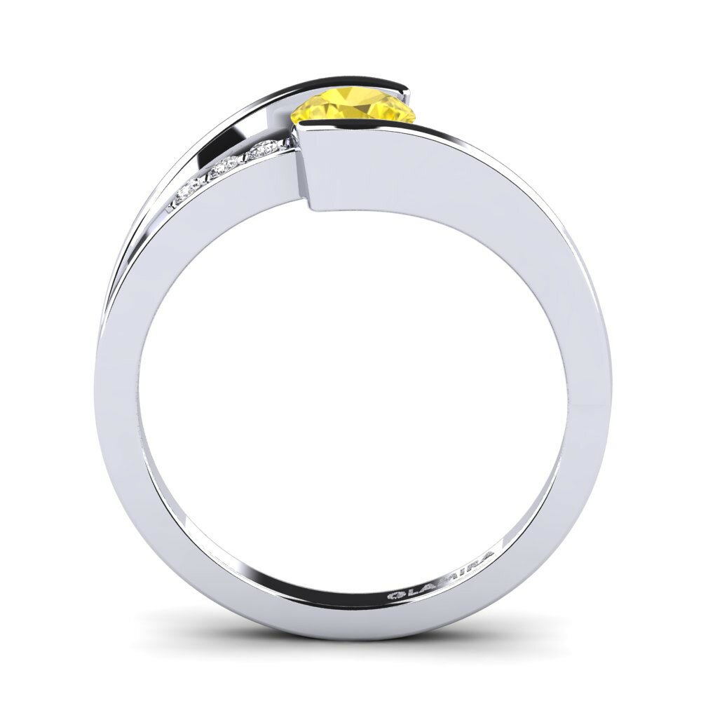 Yellow Sapphire Engagement Ring Gredel