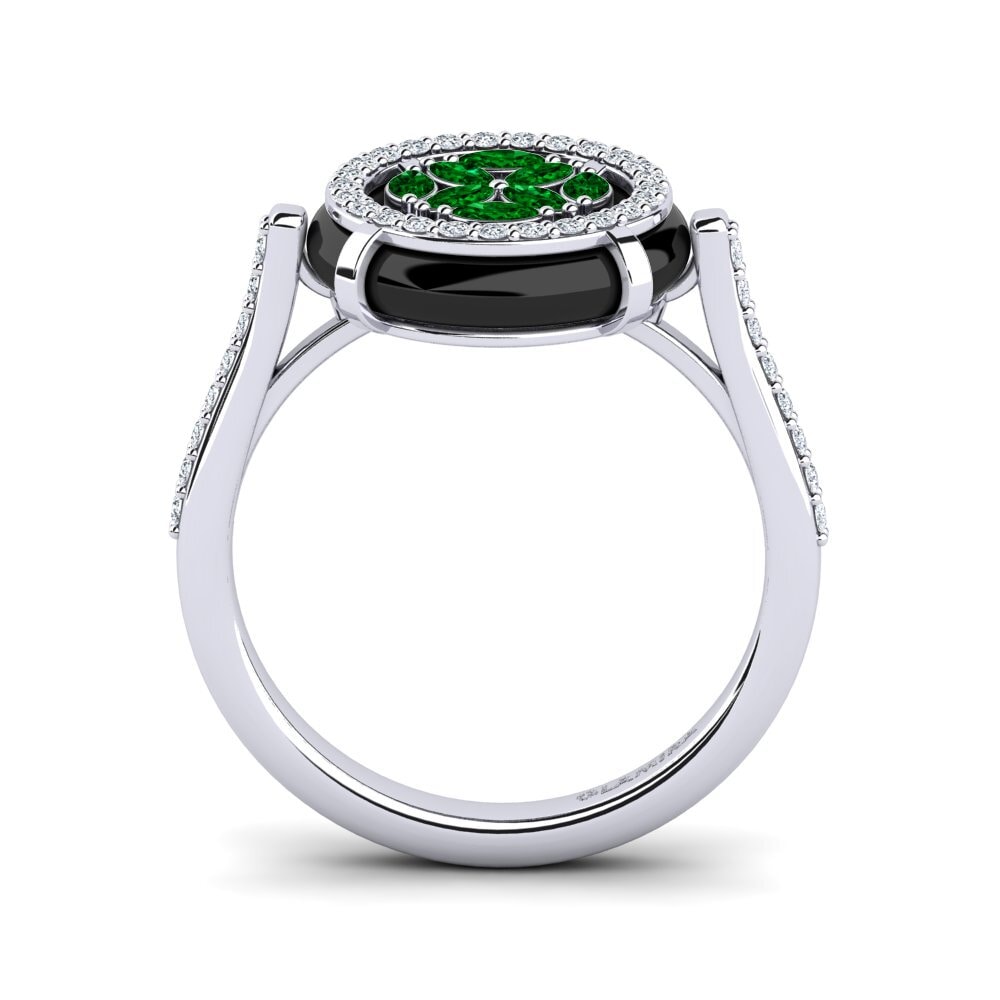 Zircônia Verde Anel Greene