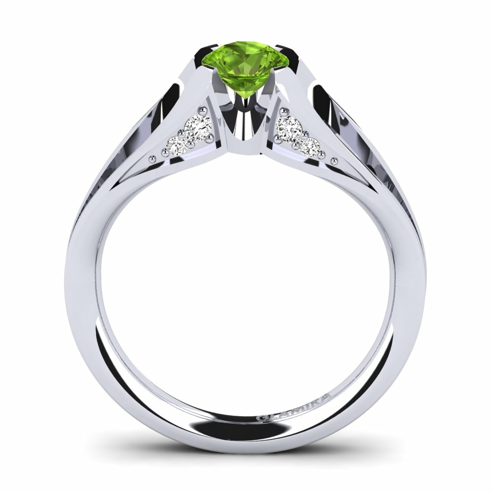 Peridot Engagement Ring Gremory