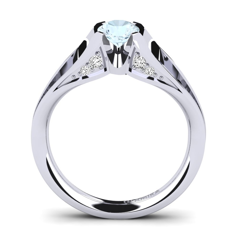 Aquamarine Engagement Ring Gremory