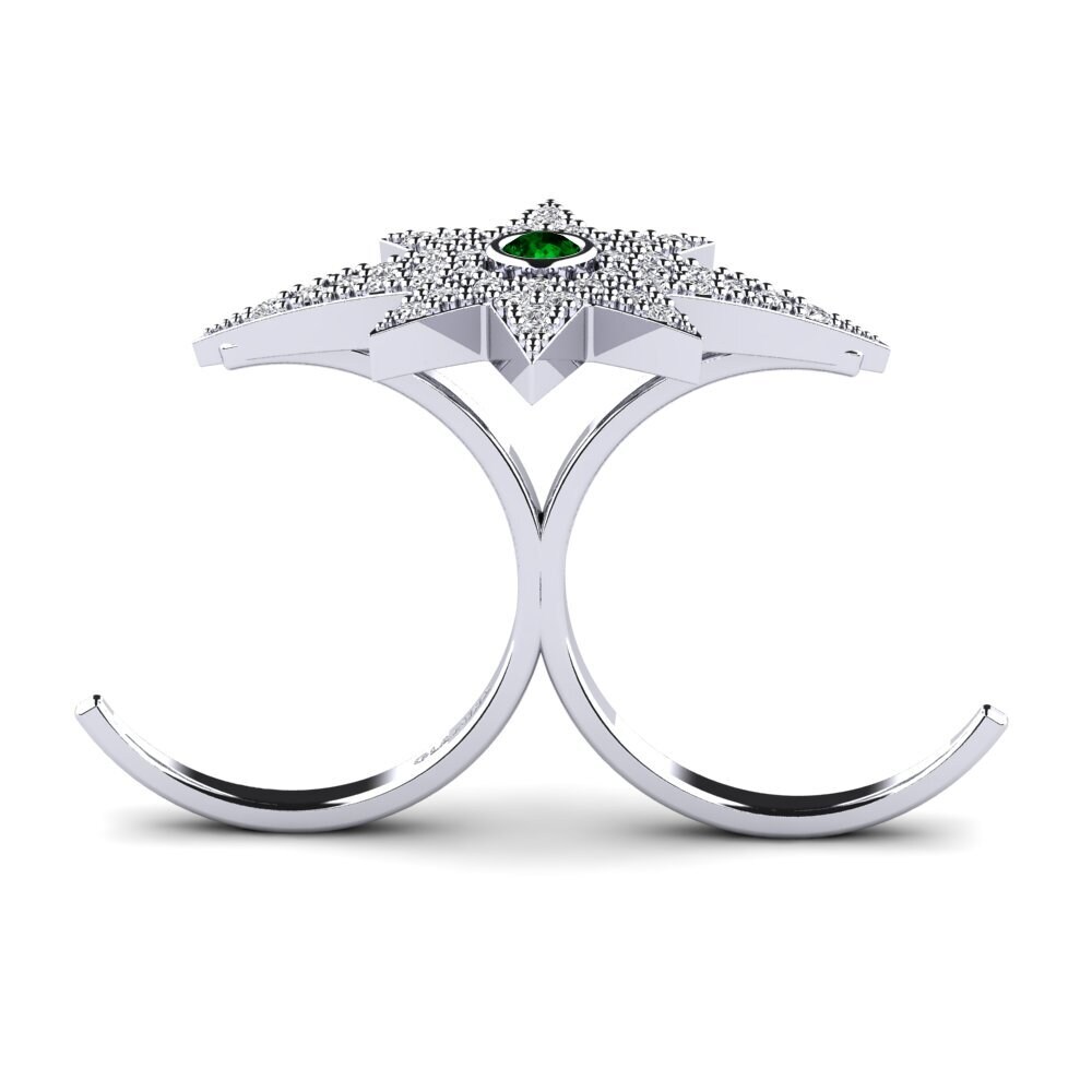 Circonita Verde Anillo Grumium Illusion