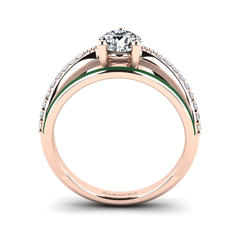 Rotgold 585 Ring Gryn