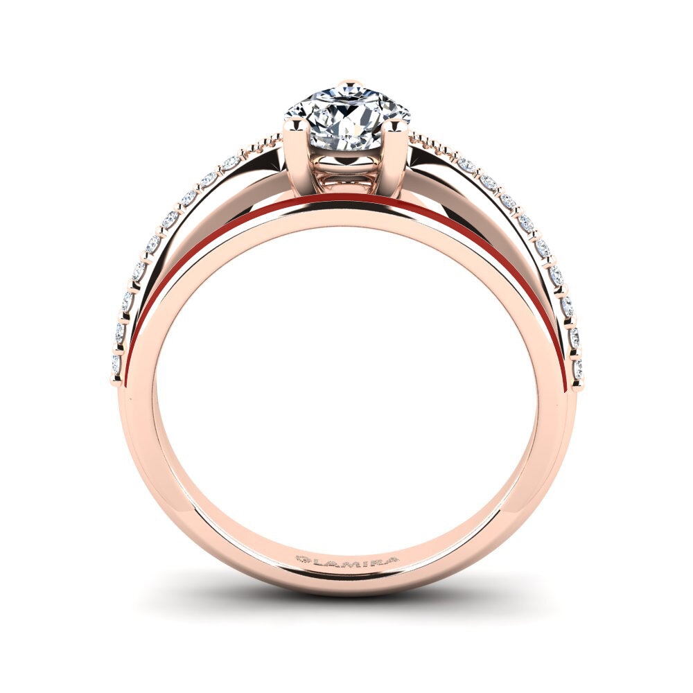 Rotgold 375 Ring Gryn