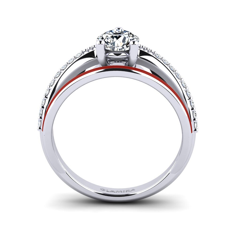 Argent Blanc Bague Gryn