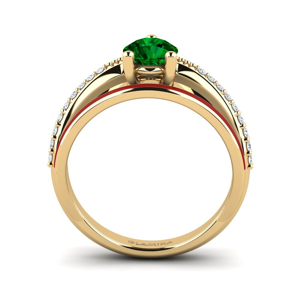 Zircone Vert Bague Gryn