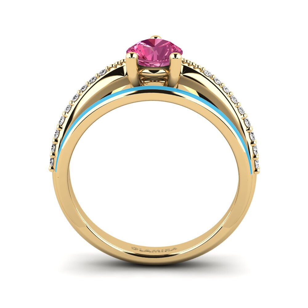 Rosa Turmalin Ring Gryn