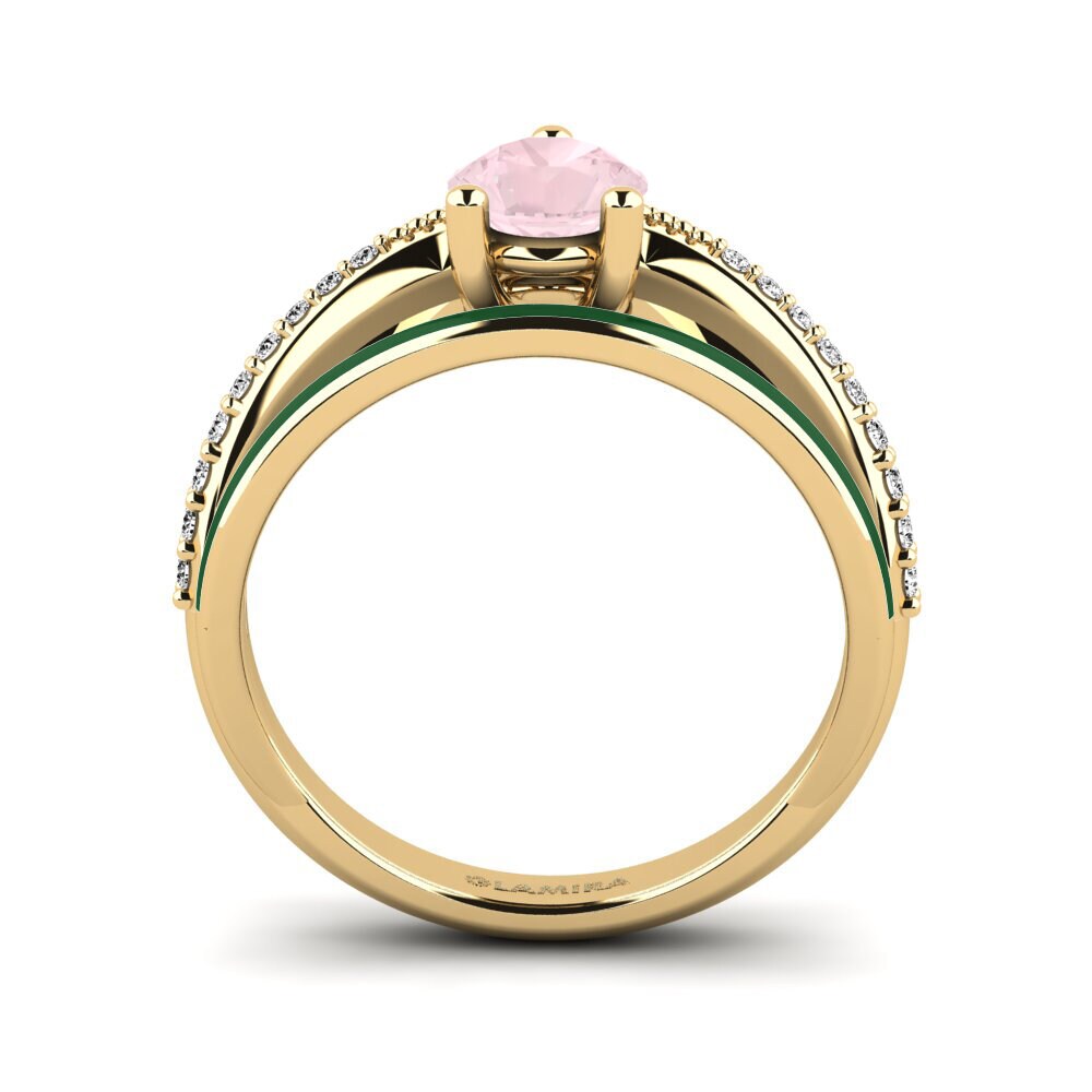 Rosenquarz Ring Gryn