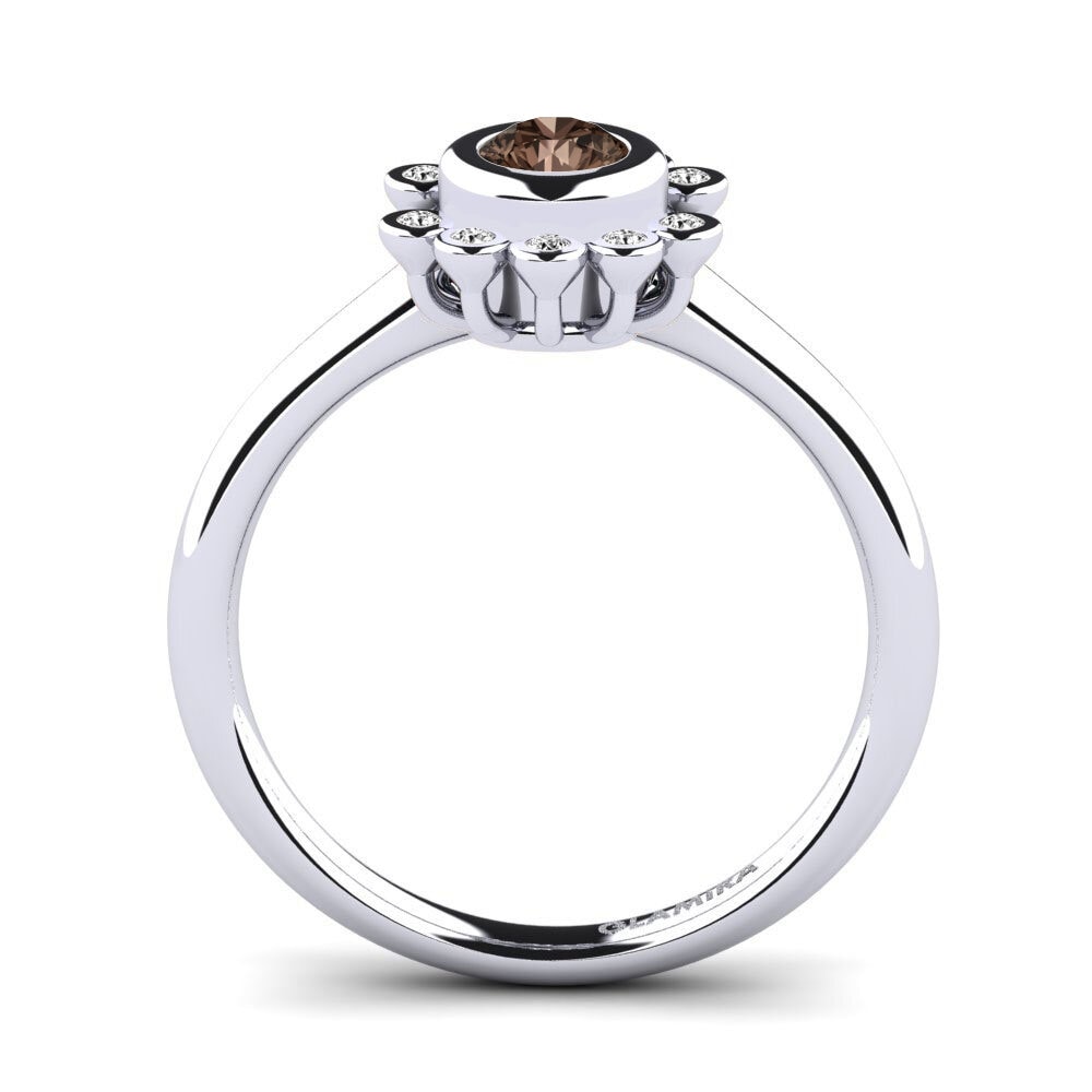 Smoky Quartz Engagement Ring Guava