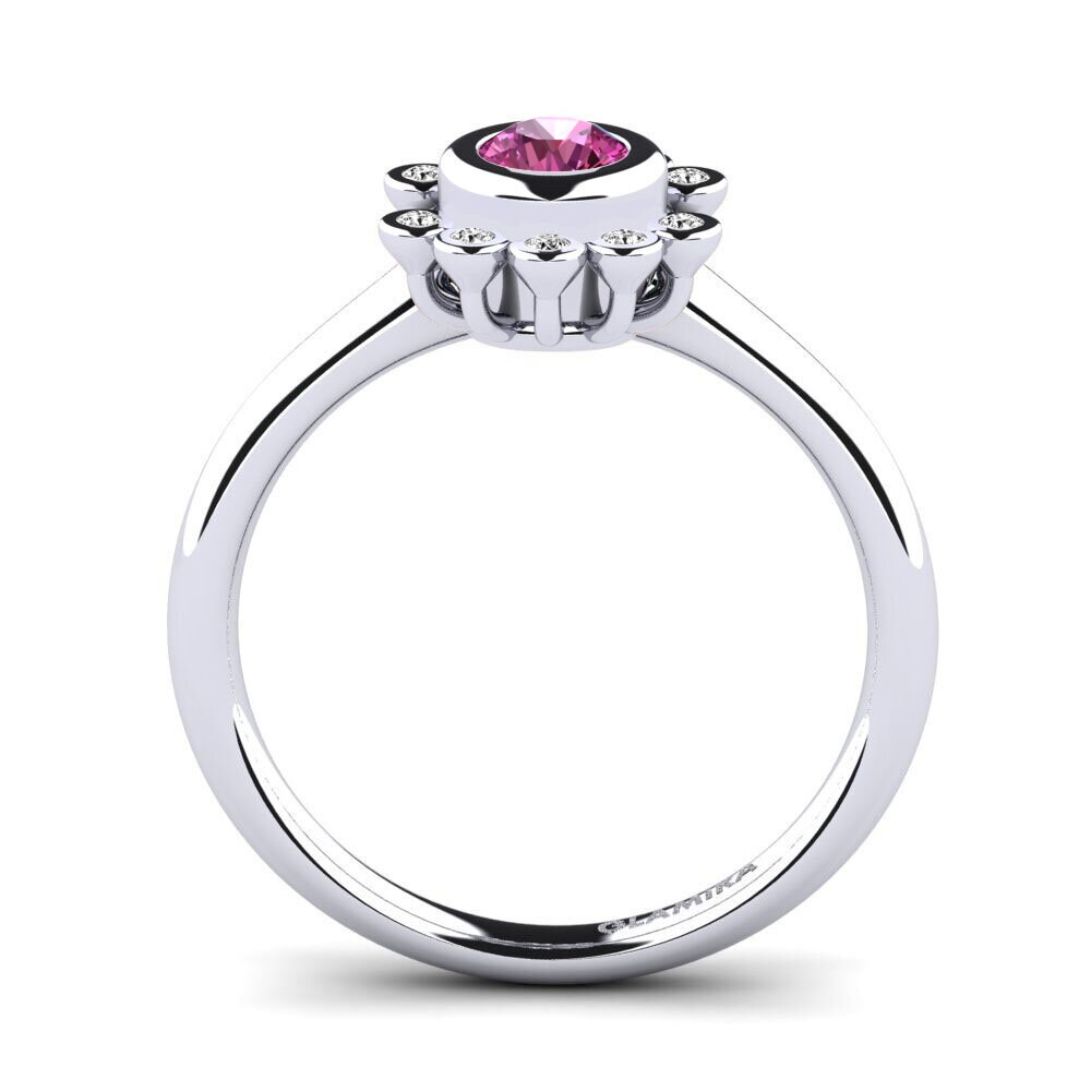 Pink Topaz Engagement Ring Guava