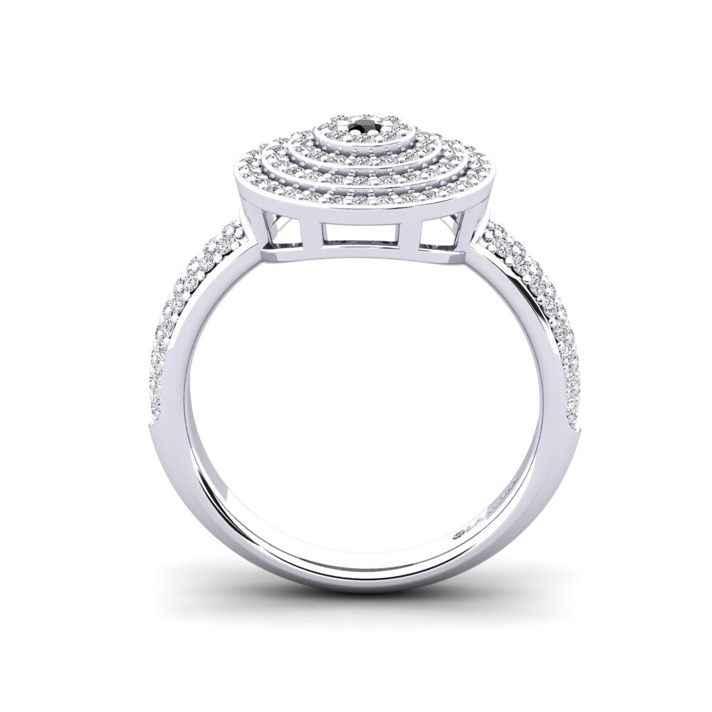 Zafiro negro Anillo Gunda