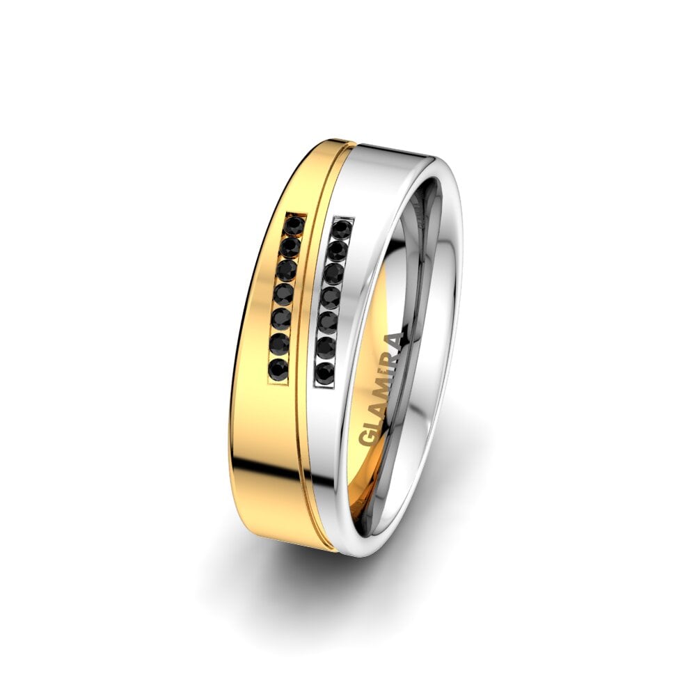 Black Onyx Women's Ring Amazing Flow 6 mm
