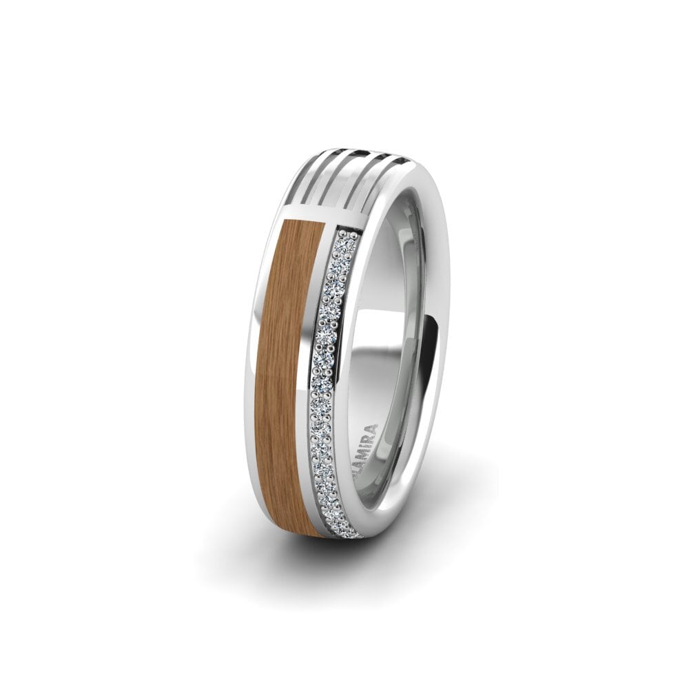 Cincin perkahwinan wanita Confident Down 6 mm