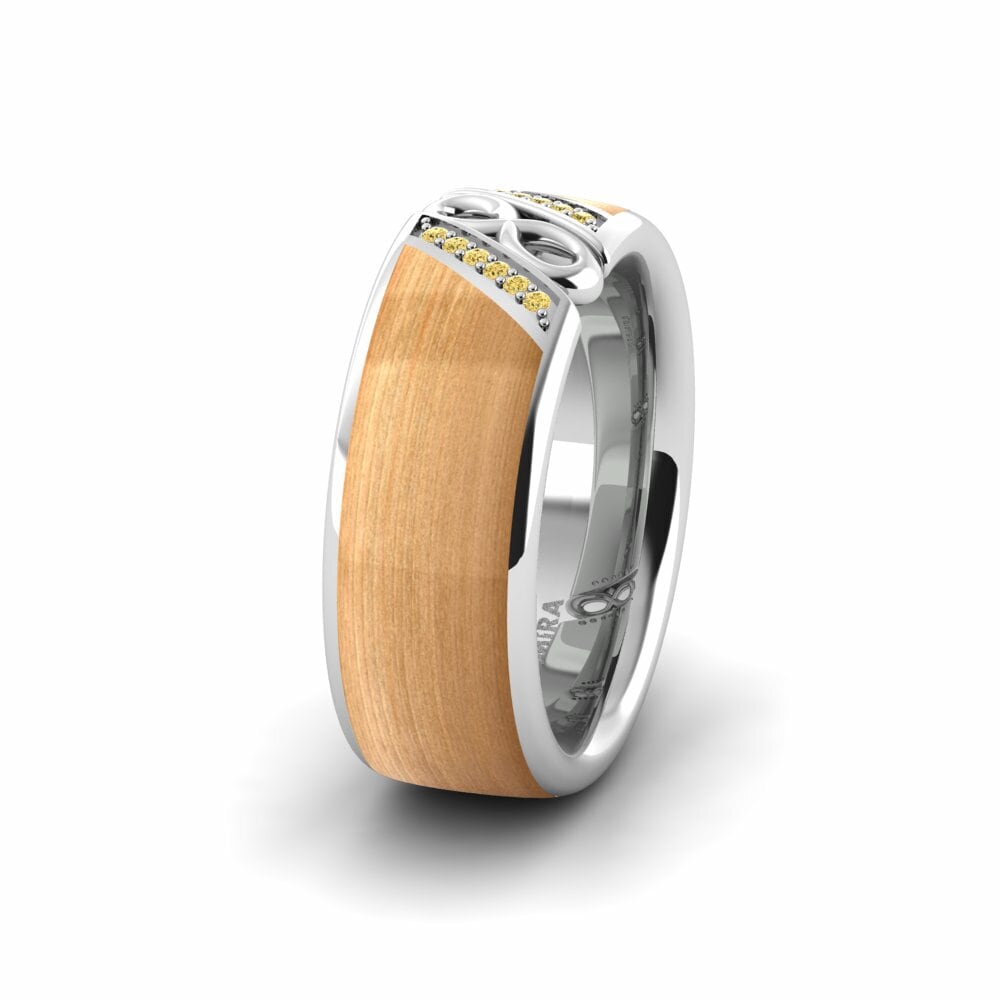 Diamant Jaune Alliance pour femme Confident Earth 8 mm