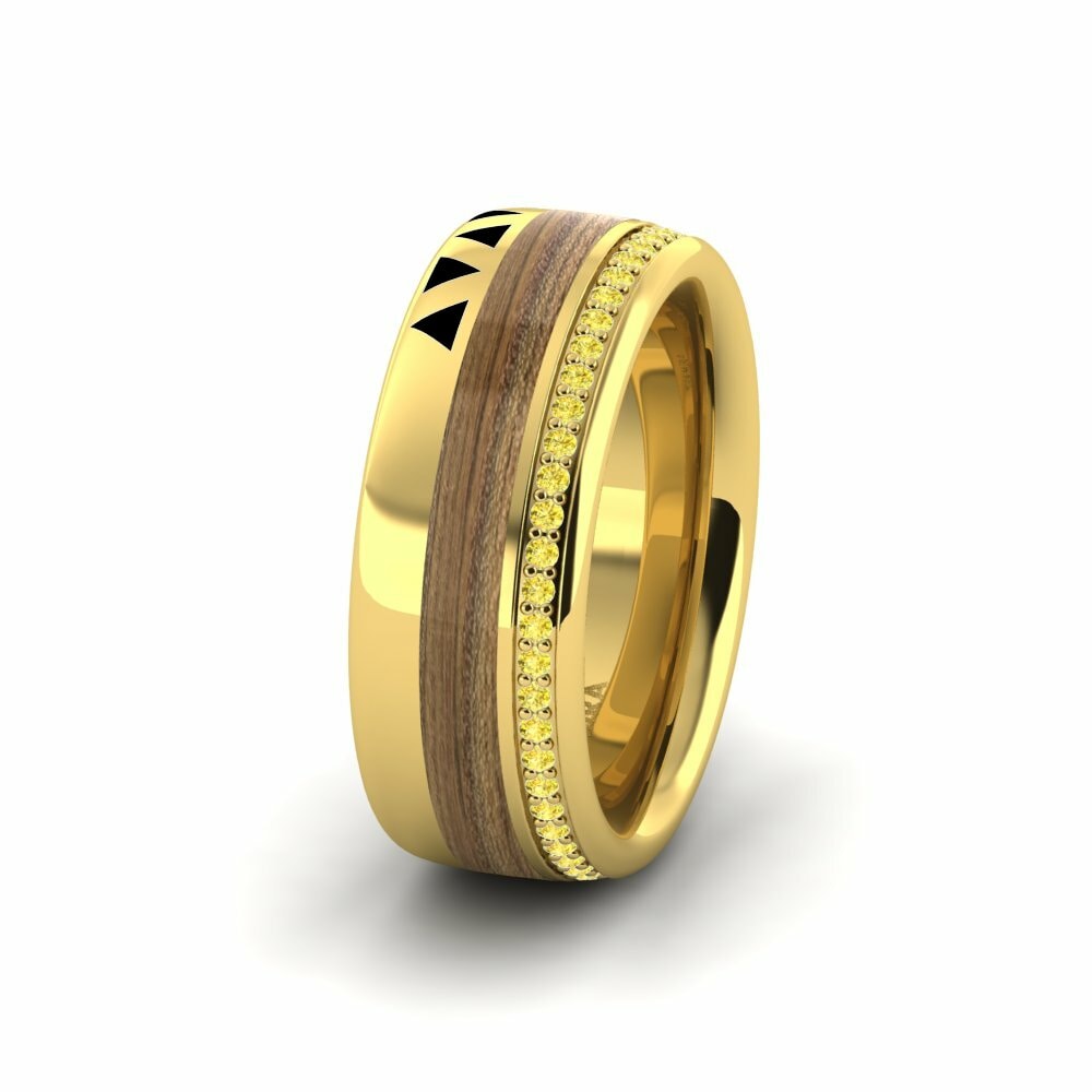 Saphir Jaune Alliance pour femme Confident Event 8 mm