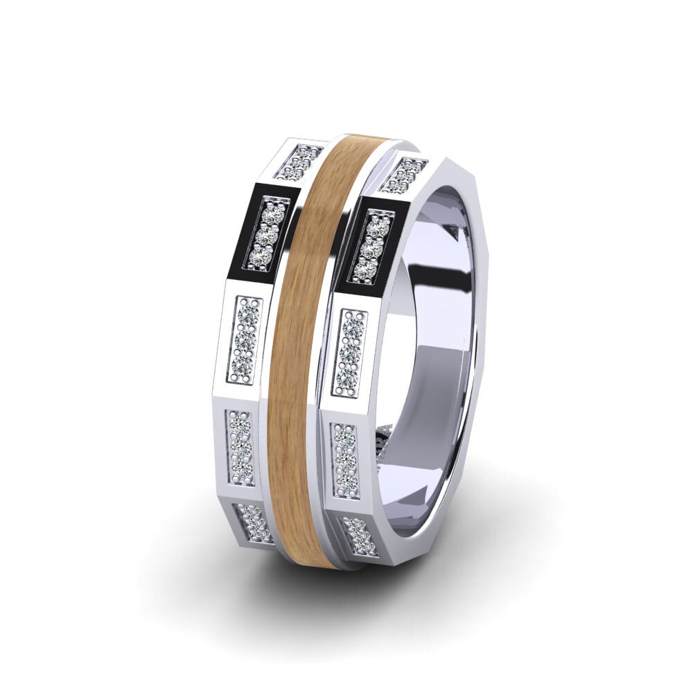 Cincin perkahwinan wanita Confident Game 8 mm