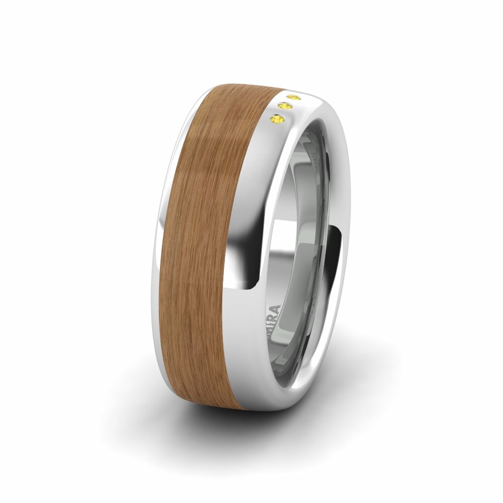 Zafiro amarillo Anillo Boda Mujer Confident Glow 8 mm