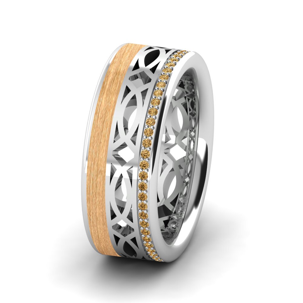 Hnědý diamant Dámský snubní prsteny Confident Joy 8 mm