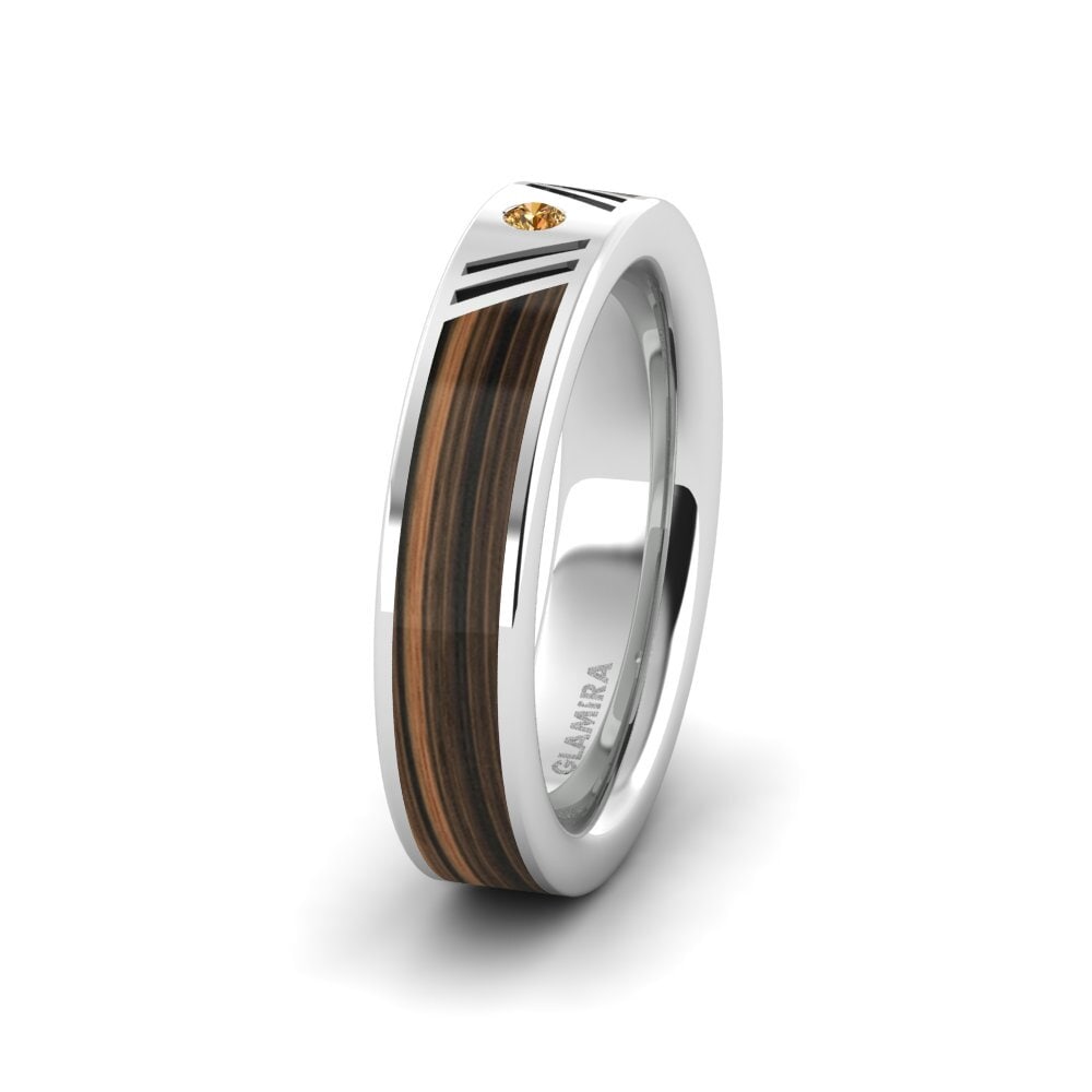 Hnědý diamant Dámský snubní prsteny Confident Wind 5 mm