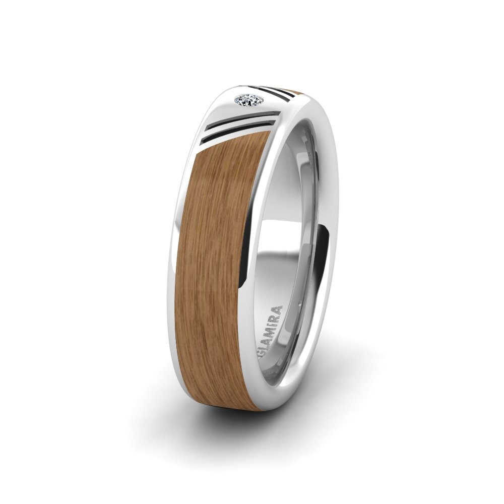 Cincin perkahwinan wanita Confident Wind 6 mm