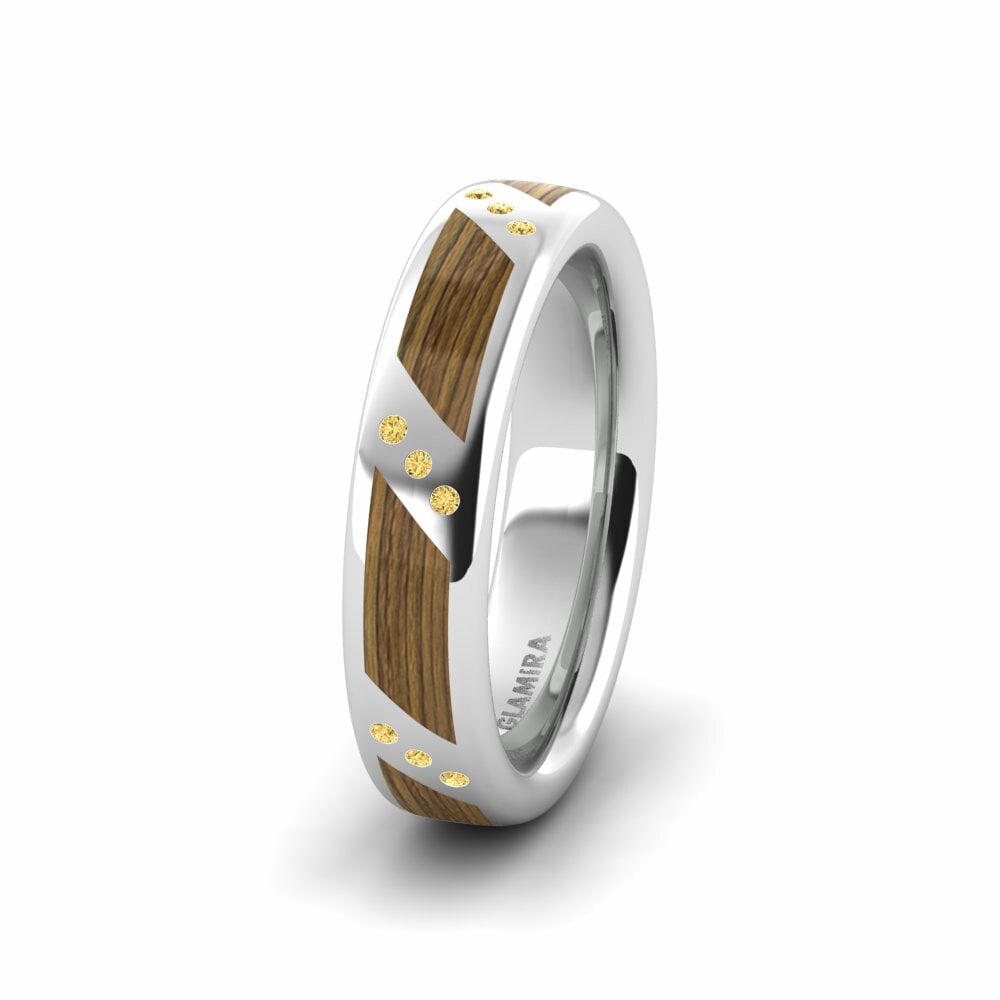 Diamant Jaune Alliance pour femme Confident Life 5 mm