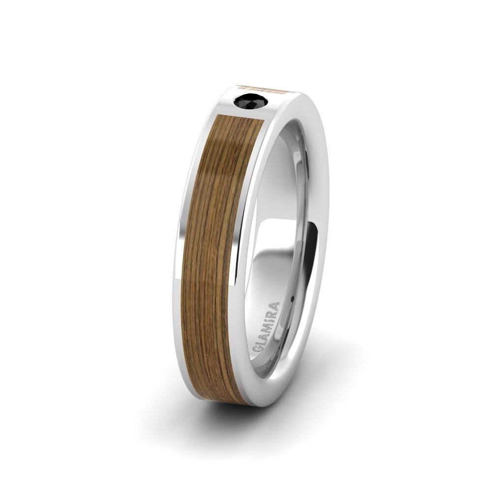 Black Onyx Women's Ring Peaceful Step 5 mm