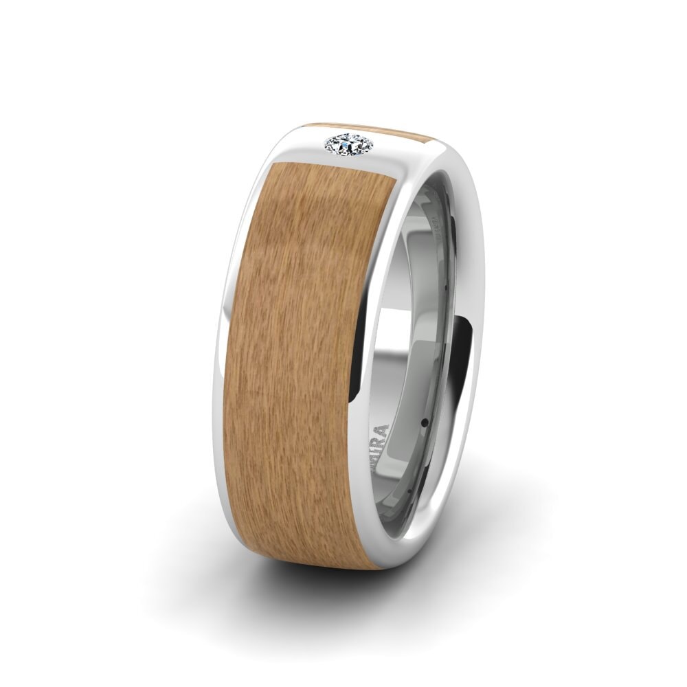 Cincin perkahwinan wanita Peaceful Step 8 mm