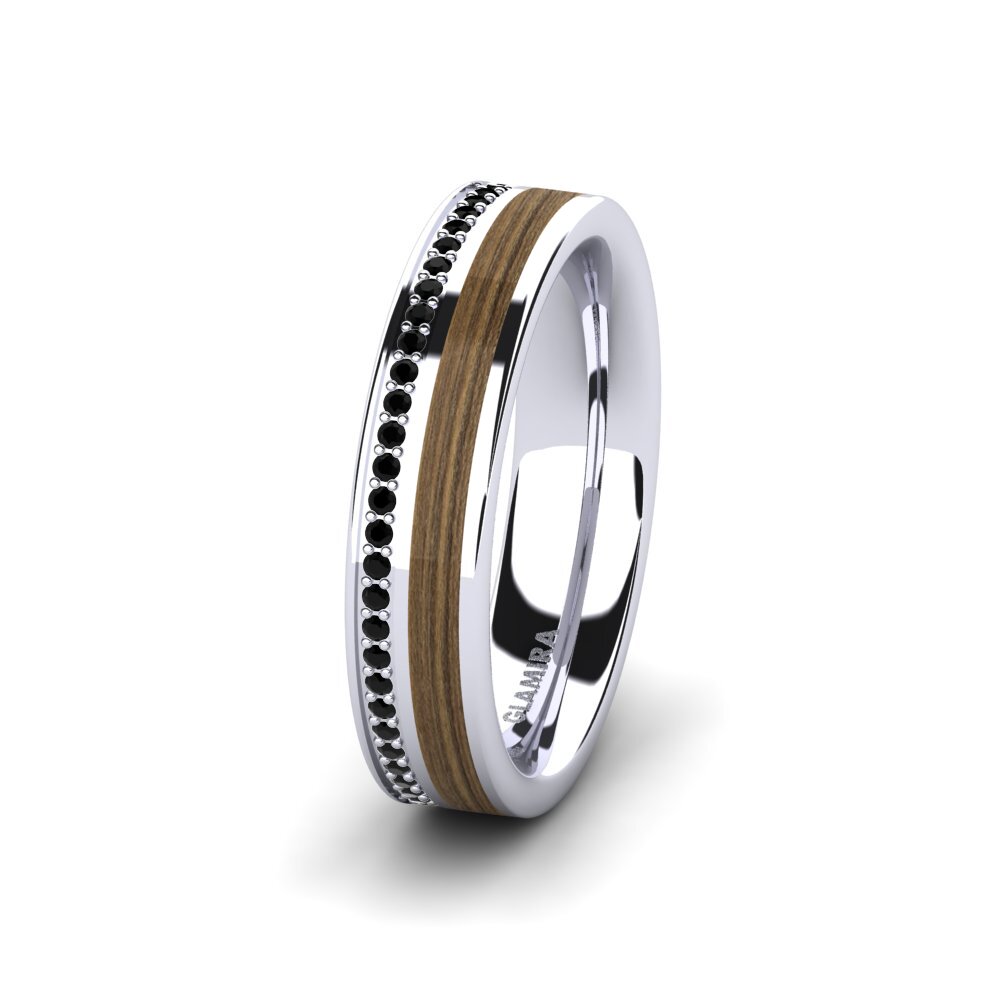 Black Onyx Women's Ring Peaceful Twinkle 5 mm