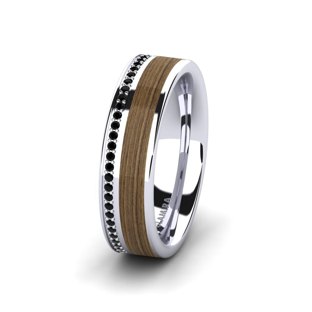 Black Onyx Women's Ring Peaceful Twinkle 6 mm