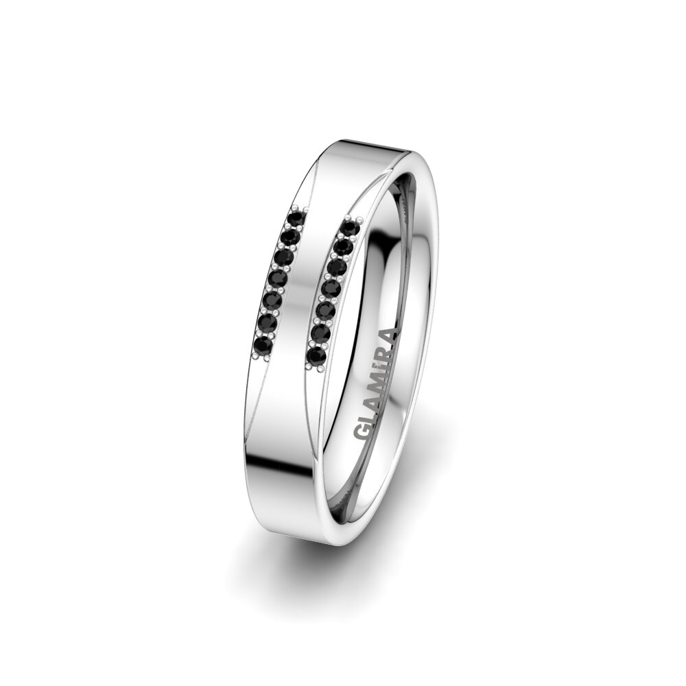Black Onyx Women's Ring Exotic Harmony 4 mm