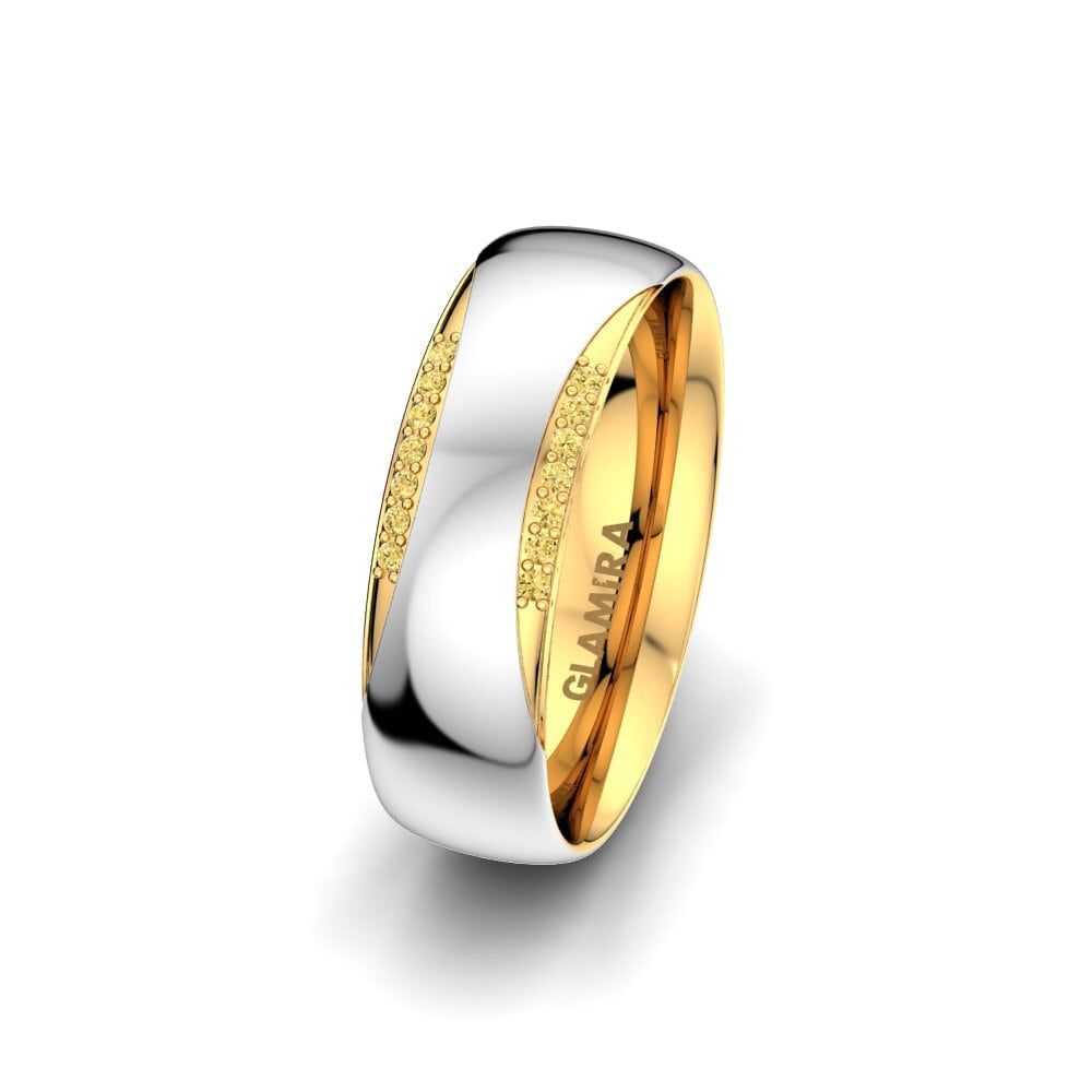 Diamant Jaune Alliance pour femme Exotic Harmony 6 mm