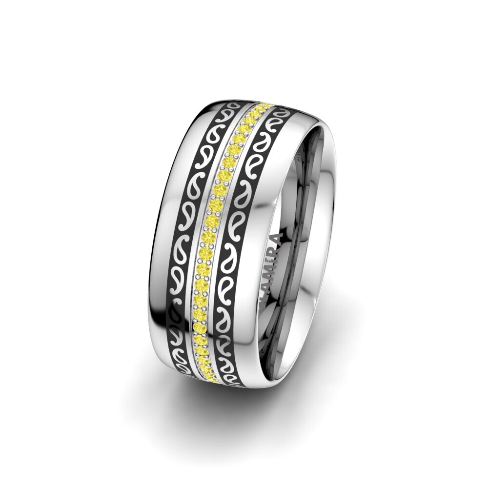 Saphir Jaune Alliance pour femme Essential Trend 8 mm