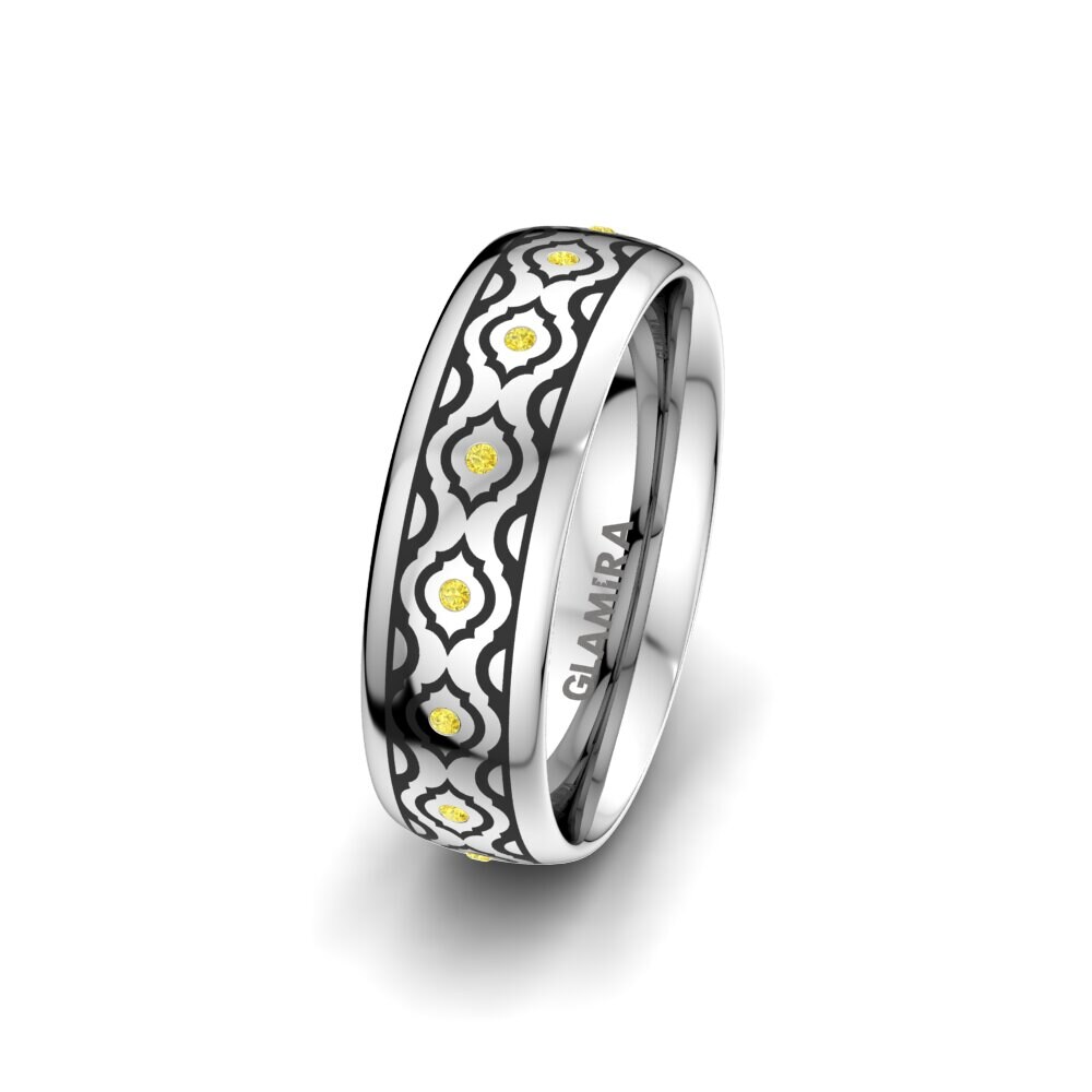 Saphir Jaune Alliance pour femme Essential Step 6 mm