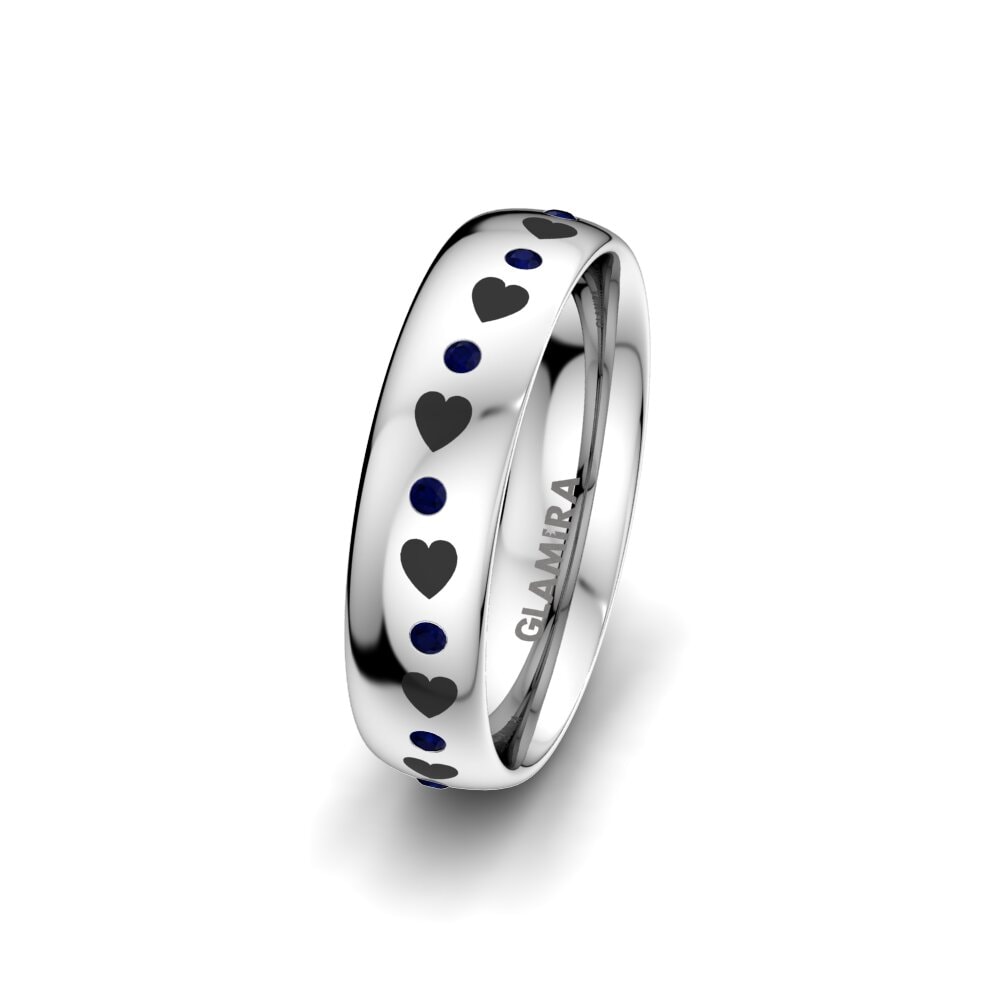 Sapphire Women's Wedding Ring Golden Cover 5 mm