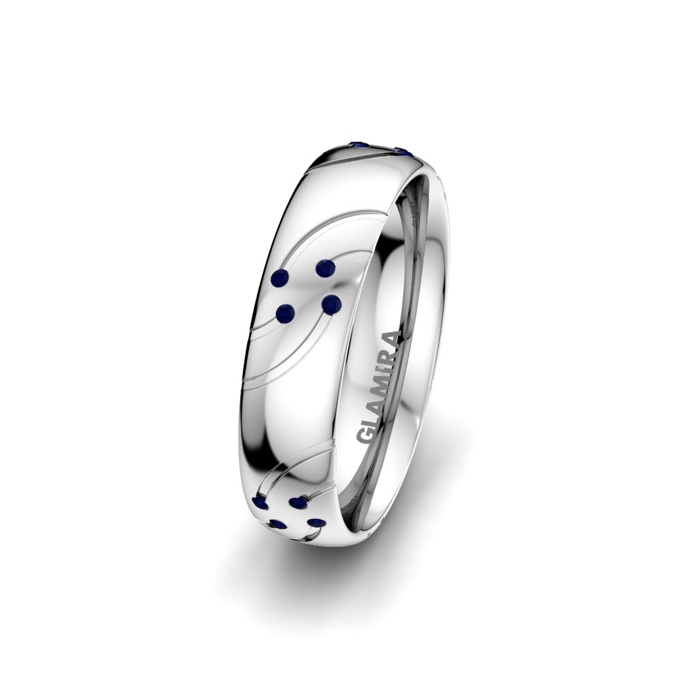 Sapphire Women's Wedding Ring Dynamic Fancy 5 mm