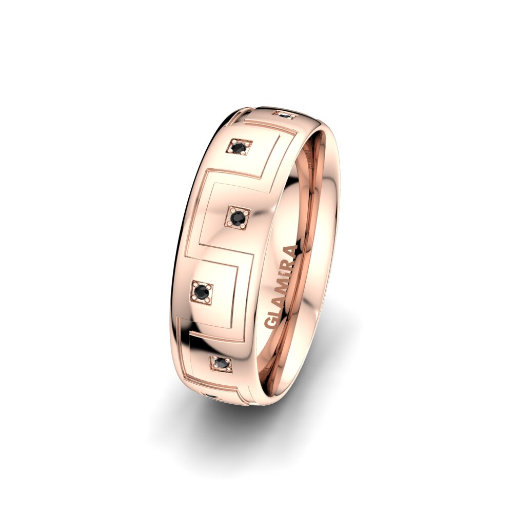 Saphir noir Alliance pour femme Exotic Moment 6 mm