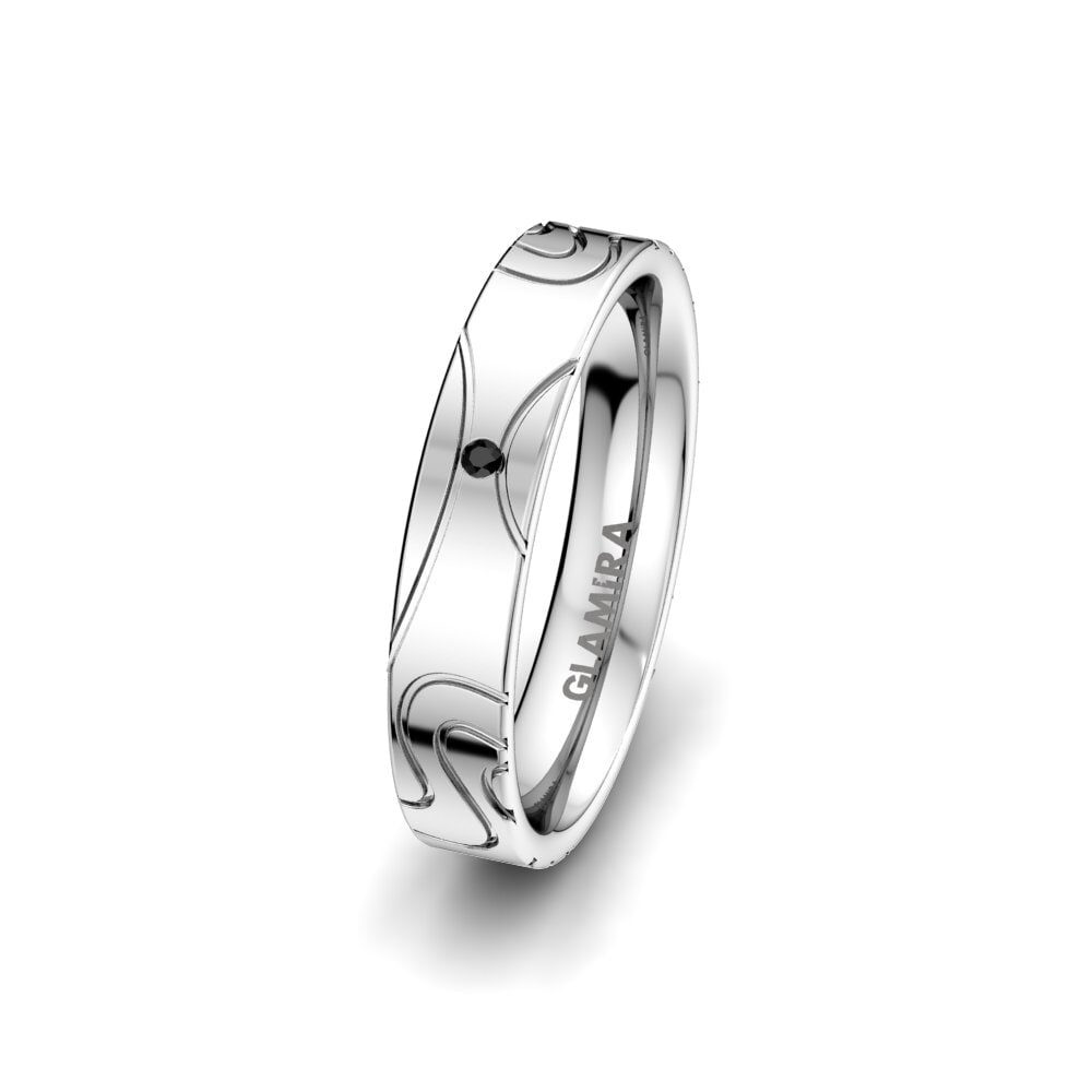 Black Onyx Women's Ring Gorgeous Life 4 mm