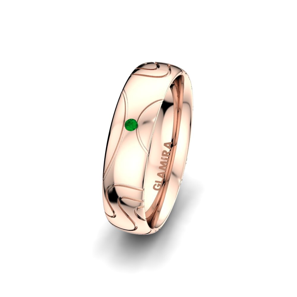 Émeraude Alliance pour femme Gorgeous Life 5 mm