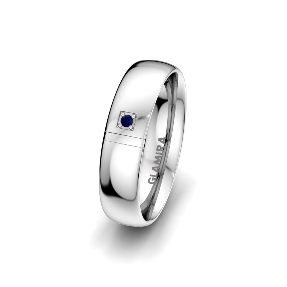 Sapphire Women's Wedding Ring Attractive Theme 5 mm