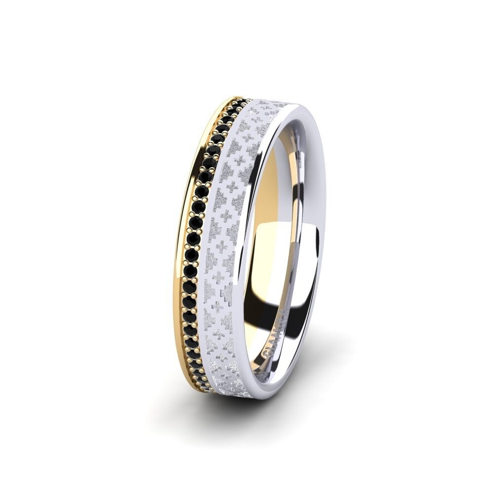 Black Onyx Women's Ring Immortal Charm 5 mm