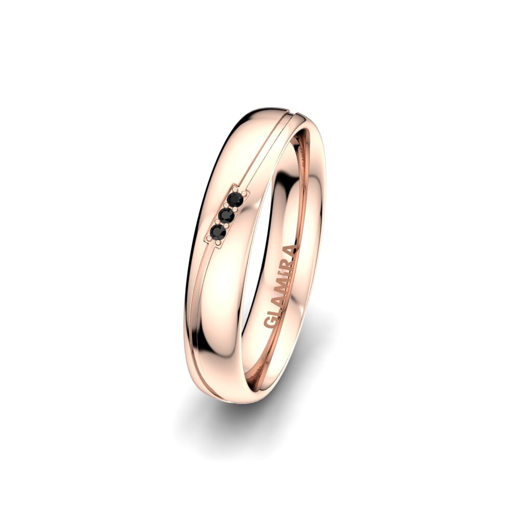 Saphir noir Alliance pour femme Immortal Chic 4 mm