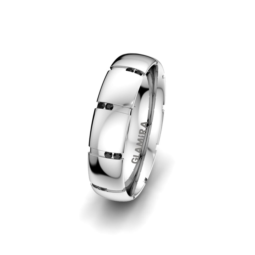 Black Sapphire Women's Wedding Ring Infinite Pretty 5 mm