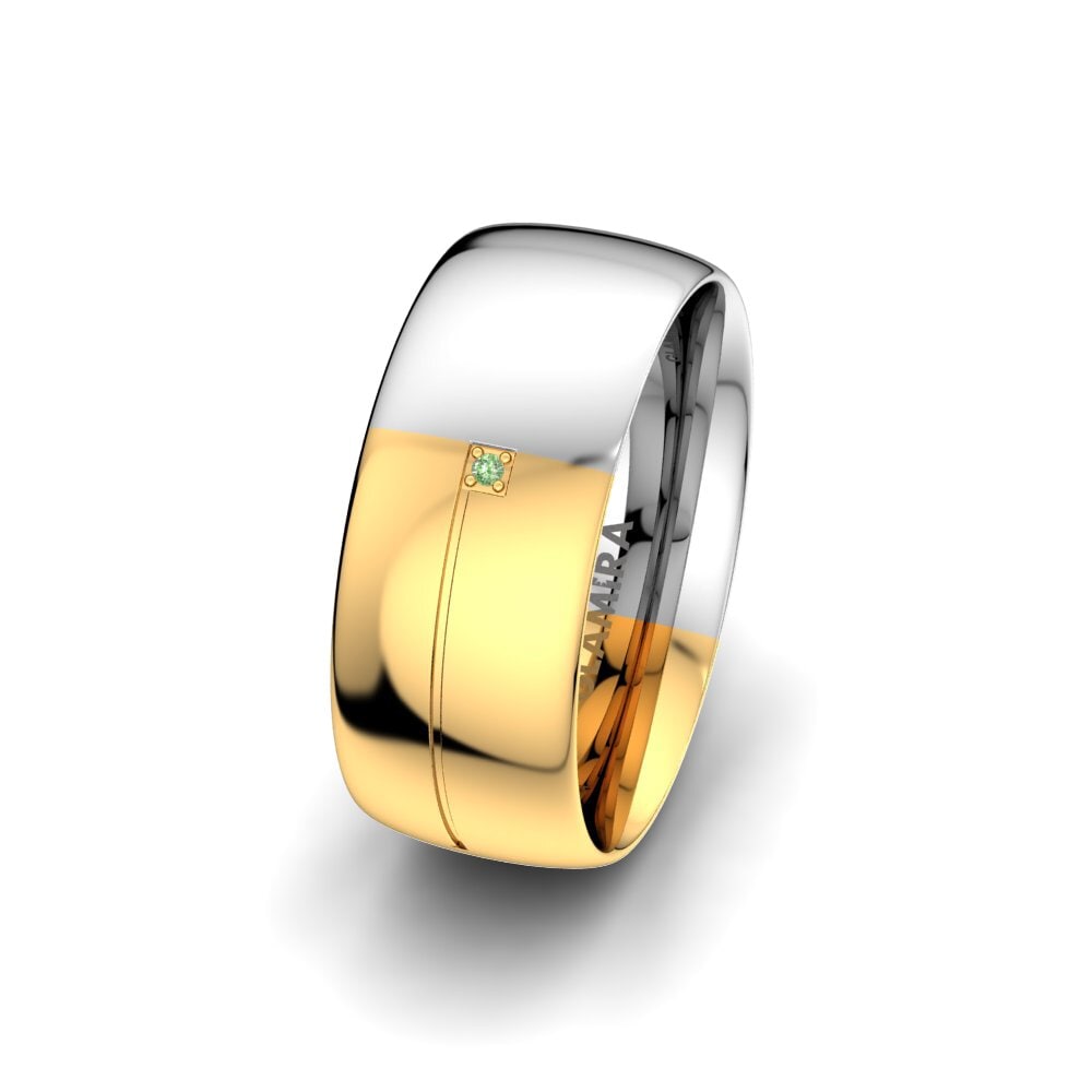 Bague Plaquée Or Avec Trio De Cabochons Jaunes - Taille 53, Occasion